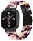 KMKJSH Bracelet en Résine pour Honor Watch 4 Bracelet de Montre, avec Métal Plié Fermoir pour Femme Homme Réglable Colorée Bande de Rechange Compatible avec Honor Watch 4 Sangle (5)