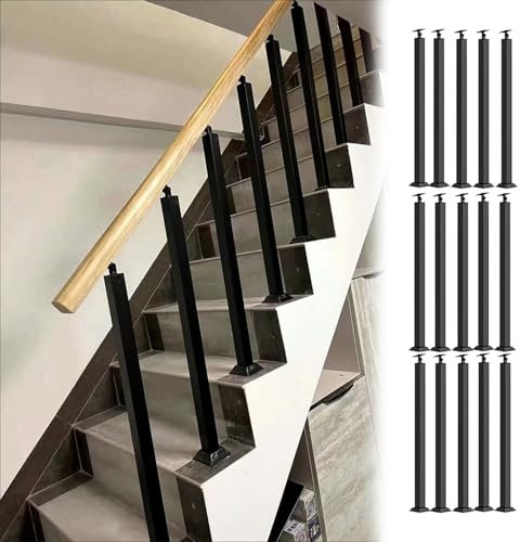 Pali quadrati resistenti dell'inferriata della scala per l'installazione sicura e durevole della guardavia della scala