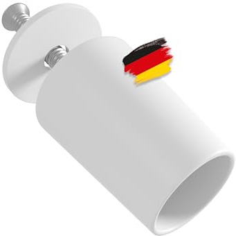 BAUHELD® Lot de 8 butées de volet roulant 27 mm - Fabriqué en Allemagne - Tampon d'arrêt en plastique solide - Butée pour volet roulant avec vis - Convient aux lamelles de volet roulant blindés