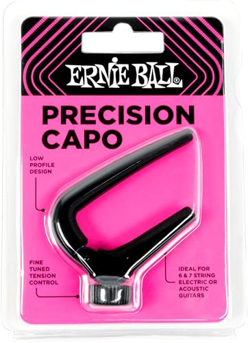 Ernie Ball Präzisions-Capo – Schwarz