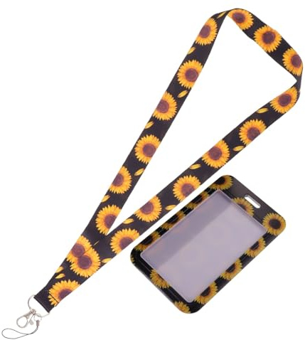 STOBAZA Studentenausweishalter mit Ausziehbarem Clip und Kratzfester Schutzhülle Langlebiges Kartenetui mit Lanyard Sicherer Kartenhalter für Schule Büro und Outdoor Leicht und Kompakt