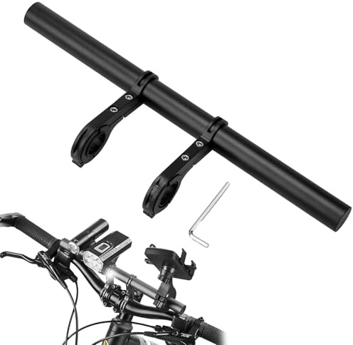 Fahrradlenker Erweiterung,Aluminium Fahrrad Lenker 30cm Mit Schraubendreher,Extender Fahrradlenker Für Lenker Mit 18-34mm,Für Taschenlampe Smartphones Gps-Geräte