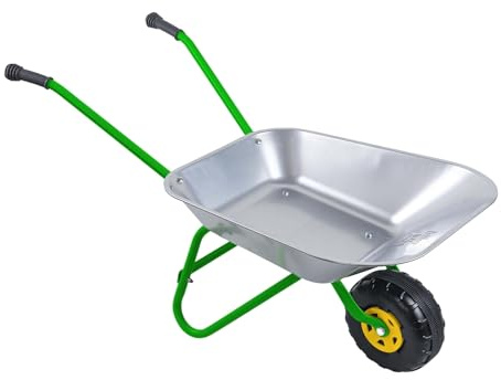 OUTDOOR ACTIVE Kinder Metallschubkarre Silber/grün 562
