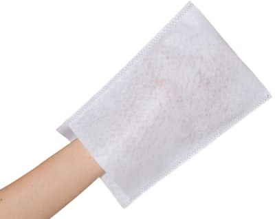 BICAP Einmal-Waschhandschuhe 50 Stück, Einmalwaschlappen zur schnellen & gründlichen Körper- & Intimpflege und zur Babypflege Waschlappen Waschhandschuhe