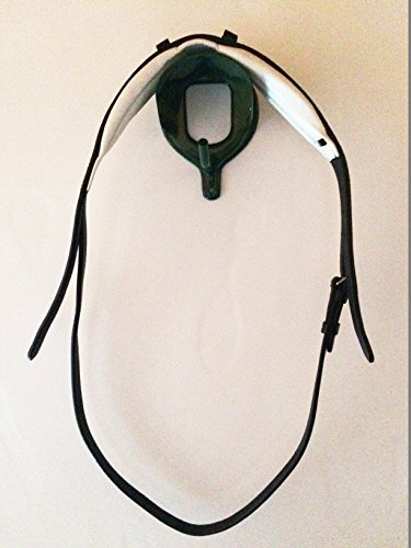 gs.-sports Soft weiches Kopf.- Genickstück für Trensen flexibel an den Ohren sowie anatomisch als Tunnel gepolstert (Full/Warmblut, schwarz/weiß/silberfarbene Schnallen)