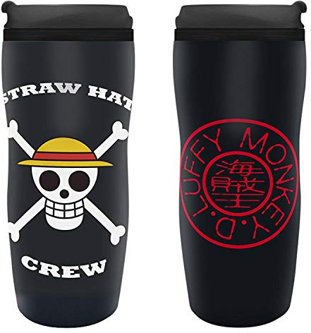 One Piece Tumbler Luffy D. Monkey Black Printed 100% Plastic