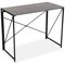 Versa Jack Schreibtisch für den Computer, Arbeitstisch Kompakter Tisch Büro, Klappbar, Maßnahmen (H x L x B) 74 x 45 x 90 cm, Holz und Metall, Farbe: Grau