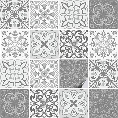 FoLIESEN 16 Fliesenaufkleber + Rakel - 15x15 cm - Fliesen-Folie Bad - Klebefolie Küche, .:Patchwork No.4