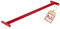 h2i Barre de traction pour enfant - 90 ou 125 cm de long - Couleur : rouge - vert - acier inoxydable (125 cm, rouge)