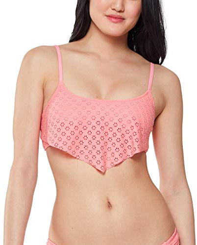 Jessica Simpson Mix & Match Solid Eyelet Bikini Swimsuit Separates (Top & Bottom) Bikini Femme