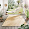 Steffensmeier Indoor Outdoor Teppich Öland Balkon Terrasse Küche Garten wasserfest Kunststoff, strapazierfähig, Kristall Senf Beige, 280x380 cm