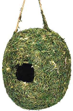 Handgewebtes Vogelnest Für Die Außendekoration Futterspender Wildvögel Hängend Kegelblume Vogel Futterhaus Wetterfest Balkon, Überdachtes