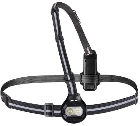 Proviz LED360 Running Chest Light – Running Lights for Runners, Chest Torch, Reflective Vest with Running Lights, 500 Lumens Running Torch, Rear & Front Runners Lights