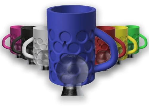 R-Satz Shop Anhängerkupplung Kappe Bierkrug Abdeckung Lustig - Auswahl aus 7 Farben - AHK Kugelschutz Schutzkappe (Blau)