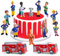 Feuerwehrmann Cake Topper, Feuerwehr Kuchendeko, Feuerwehrmann Tortendeko Figuren, Feuerwehr Kuchen Topper, Feuerwehr Deko Geburtstag, für Kinder Geburtstag torten deko Zubehör