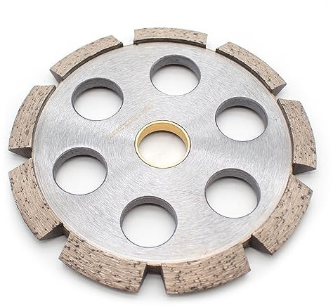 LeTkingok Lame de Scie de Coupe de Roue de Rainurage en V en Béton, Outils de Coupe de Diamant de Rainurage de Sol de Machine à Rainurer(125x10x22.23MM)