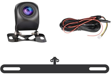 AHD Rückfahrkamera Kompatibel mit YZKONG Radios, Night Vision Waterprof Rückfahrkamera mit Autokennzeichen Einbaurahmen