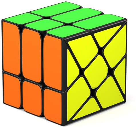 Vdealen Cubo Magico Irregolare, Lisci Speed Cube per Utenti Avanzati, Giocattoli Educativi Regali di Compleanno per Le Vacanze per Bambini Adolescenti Adulti (Windmill Cubo)