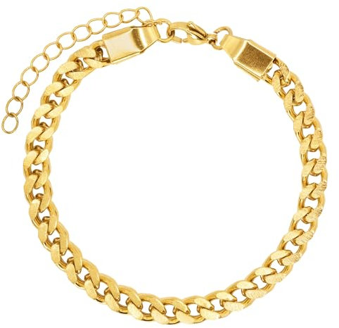 Heideman Armband Damen Vonne aus Edelstahl gold farbend Armkette für Frauen mit verstellbarem Karabinerverschluss