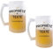 Chope Personnalisable | Verre à bière Pinte Idée Cadeau à personnaliser Collègue Travail Retraite Remerciement Pot de Départ Anniversaire Noël Secret Santa Femme Homme (Propriété)
