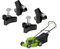 Semazz Lawn Rasenmähergriff,4 PCS Universal Mutternschraube Rasenmäher Flügelmutter Schraube Bolzen Rasenmäher Griff Schrauben Kunststoff Dreieck Griff Knauf Mutter Schraube Schrauben Teile & Zubehör
