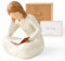 Cuayaes Bücherregal Deko Figuren Lesen Geschenke für Frauen, Lehrerin, Studenten, Buchliebhaber, Harz Modern Skulptur Für Schlafzimmer, Wohnzimmer, Regal, Schreibtisch, Büro Deko ﻿