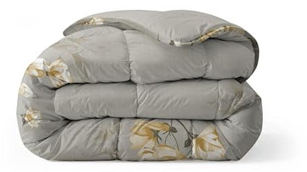 Zelesta Royalbed Bettdecke 4 Jahreszeiten - Bettwäsche winterdecke und Sommer-Bettdecke warm Duvet - Waschbare bettdecke ohne Bezug - Anti-Allergene Steppdecke (White Blossom, 240x200cm (XL))