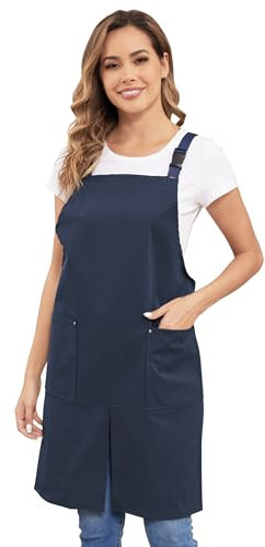 Nanxson wasserdichte Schürzen verstellbare Lätzchen für Damen und Herren Schürzen mit 2 Taschen für Restaurant, Kaffee