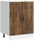 vidaXL Mueble bajo Fregadero Lucca Madera contrachapada Roble Ahumado