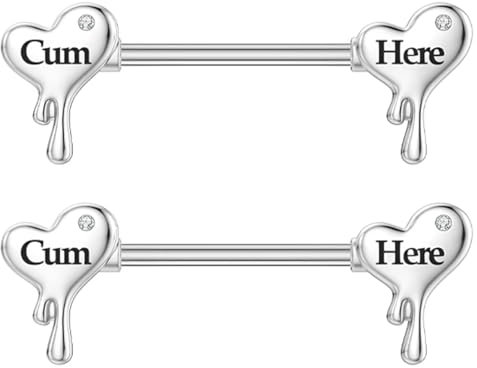 LQIOACU 2 Stück Nippelpiercing, Brustwarzenpiercing, Nipple piercing, Nippelpiercing chirurgenstahl 14G, A