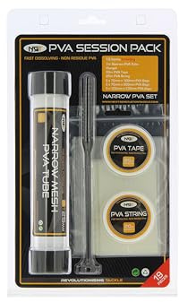 NGT FPVA-SESSION-N Pva Session Pack - 7m Narrow Tube With Plunger, Tape, String & Bags - Transparent, Narrow