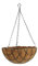 Fleurs 25 cm avec fibre de coco Tapis Jardinière suspendue Vasque suspendue Pot de fleurs