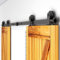 12FT/365cm Sliding Barn Wood Door Closet Hardware Track Kit Track System Unit for Double Door