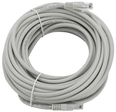 FANTON 23546 Patch cords di collegamento 15m RJ45 cat.6 non schermata, utile per smart tv, reti di casa, stampanti