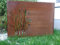 032006 Brise-vue mural en tôle d'acier rouillée Accessoire de jardin L 100 x H 75 cm 1 mm