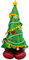 Amscan 8311711 - Folienballon Weihnachtsbaum, Größe ca. 130 cm, mehrteiliger AirLoonz-Ballon, Tannenbaum m. Weihnachtsschmuck, m. Helium oder Luft befüllbar, Dekoration, Geschenk, Weihnachten