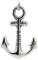 NaturSchatulle Edelstahl Anker Anhänger Silber Love 2x3cm Kettenanhänger Schmuck Herren Ketten Zubehör Basteln Schmuckherstellung