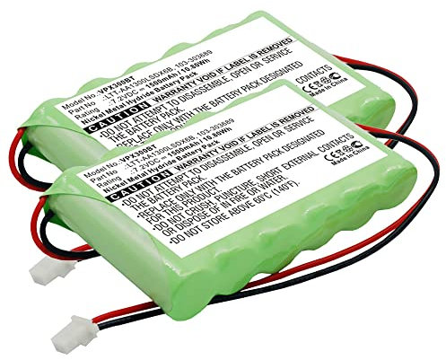 CELLONIC, Akku für Haustechnik, kompatibel mit Visonic PowerMaster 30 Control Panel, 103-303689 (7.2V, 1500mAh) 2 Stück