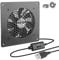 BRIEFCEC USB 120mm Cabinet Fan - 5V, 1500RPM, 55CFM USB PC Fan with Black Metal Panel for Home Theater AV Cabinet Cooling