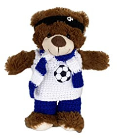 Fußball Kleidung für Teddybär 30 cm für Fußballfans