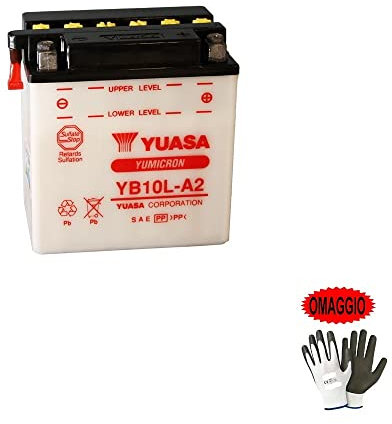 Kompatibel mit Suzuki GS M Katana 550 von 1982 bis 1982 Batterie Yuasa YB10L-A2 Batterien 11 Ampere 12 V 135 x 90 x 145 mm