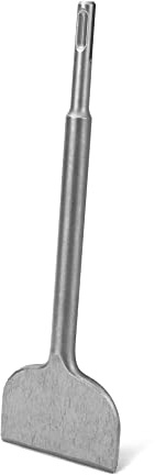 QWORK® Burin carrelage SDS Plus, pour maçonnerie, le béton et la roche meuble, pointe durcie, 250x75 mm, burin plat