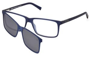 Timberland Rechteckig Kunststoff Brillen in Matte Blue für Herren, Brille mit Sehstärke, optional mit Sonnenbrillen tönung oder Blaulichtfilter (Modell TB1765)