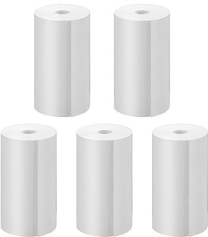 5 Rollos de Papel de Impresión para la Cámara de los Niños, GREENKINDER Impresión Instantánea de Papel Térmico, Papel de Recarga para La Cámara de Los Niños, Para la Cámara Instantánea Modelo X6