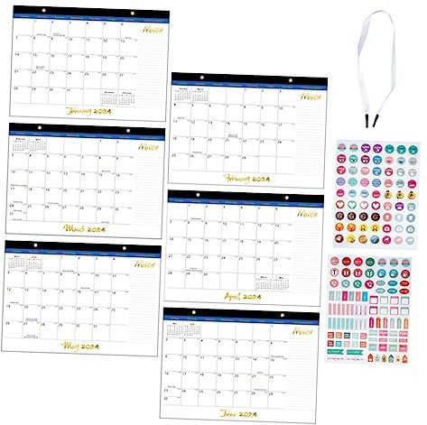 MAGICLULU Wandkalender Monatskalender für Zuhause Terminkalender Feiertagskalender zum Aufhängen Kalender für Täglichen Gebrauch im Zimmer
