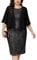 Hanna Nikole Damen Große Größen Elegante Sequins Hüftwickel Abiballkleid Ballkleid Kleid Für Die Brautmutter Schwarz 56