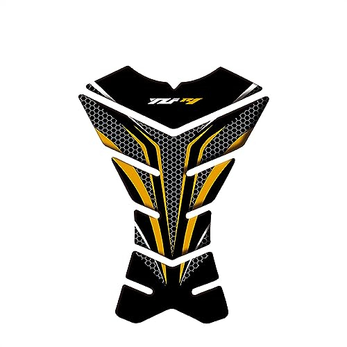 BBAUER Tankaufkleber Motorrad Tank Pad Aufkleber Aufkleber Für Yamaha YZF-R1 R1 R1 M (Color : Gold)