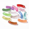 Ipotkitt 20 Stück UV-Beschichtung, transparent, gebogen, regenbogenfarben, schillerndes Acryl, Bonbonfarben, klobige Bambusröhrenperlen für DIY-Armbänder, Schmuckherstellung