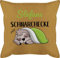 Kissen 50x50 - Schnarchecke Faultier I Geschenk Faultier - 50 x 50 cm - Gelb - schnarchkissen lustig Geschenke für schnarcher Schnarchen Motiv bezug Name personalisiertes schnarch namensdruck