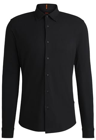 BOSS Hommes Mysoft 2 Chemise Slim en Jersey de Coton avec Logo brodé